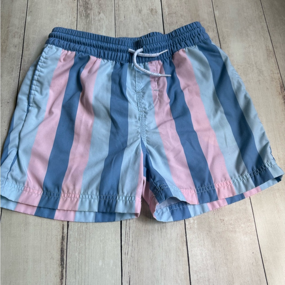 TBBC size 5 Striped Blue and Pink Swim Shorts